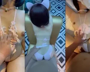 Chịch em nữ sinh cosplay thành meo con đeo lục lạc